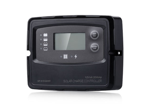 IP67 LCD 5 مرحلة 12V 20 Amp مراقب الشحن الشمسي 24V PWM مراقب الشحن