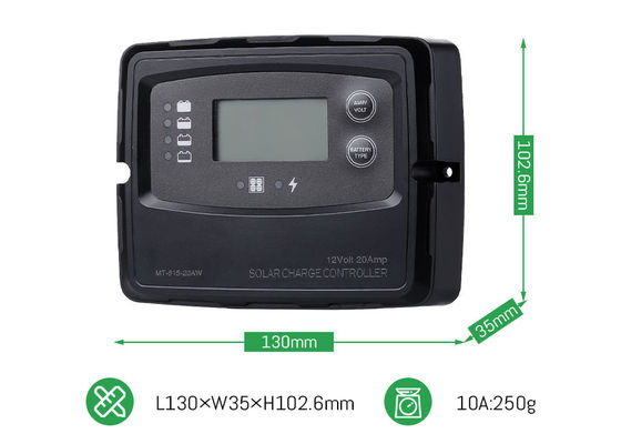 20A 12V 24V PWM ذكي تحكم الشحن الشمسي الرقمي للألواح الشمسية بطارية LiFePO4