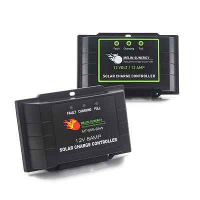 جهاز تحكم الشحن الشمسي المدمج PWM 8A 12V 24V Lifepo4