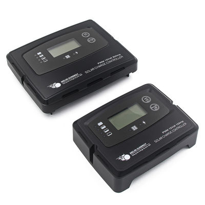 جهاز التحكم الرقمي للشحن الشمسي الأسود 15A مع شاشة LCD + LED و 50V أقصى فولتاج الدخول لنظم 12V 24V