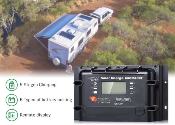 جهاز تحكم ذكي للشحن الشمسي الرقمي 12V 24V PWM مع BMS Wake Up