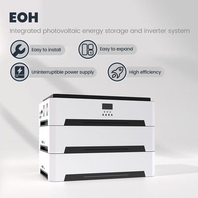 نظام تخزين الطاقة الشمسية 10KW LiFePO4 مع 120A AC الشحن وحماية IP20 للطاقة الشمسية المنزلية