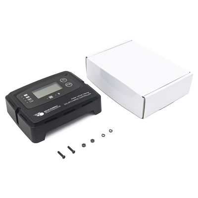 جهاز تحكم الشحن الشمسي الرقمي الأسود 15A جهاز تنظيم شمسي ذكي للبطارية الليثيومية